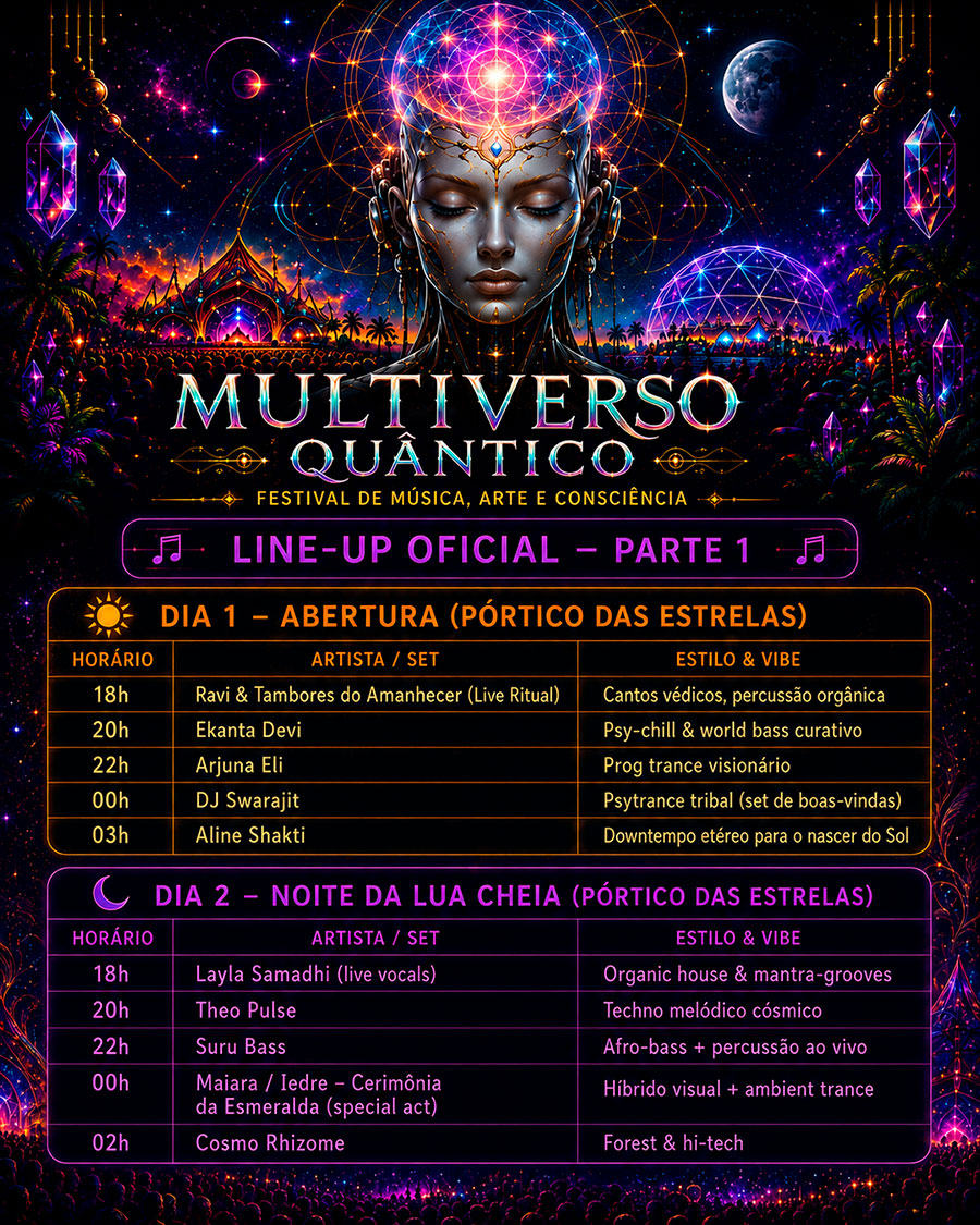 Line-Up Oficial – Parte 1